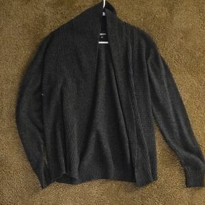 Carbon Men's Charcoal Cardigan Sweater